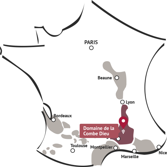 Carte domaine de la combe dieu