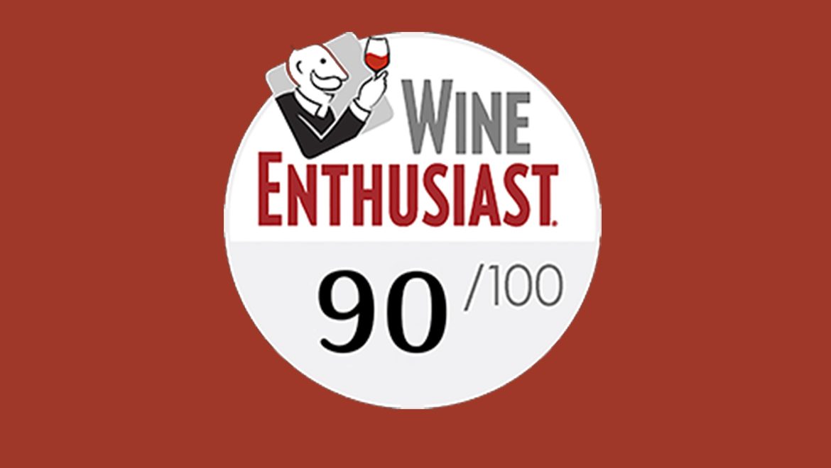 Wine Enthusiast : 90 pts for Domaine Harmonie des Arpents