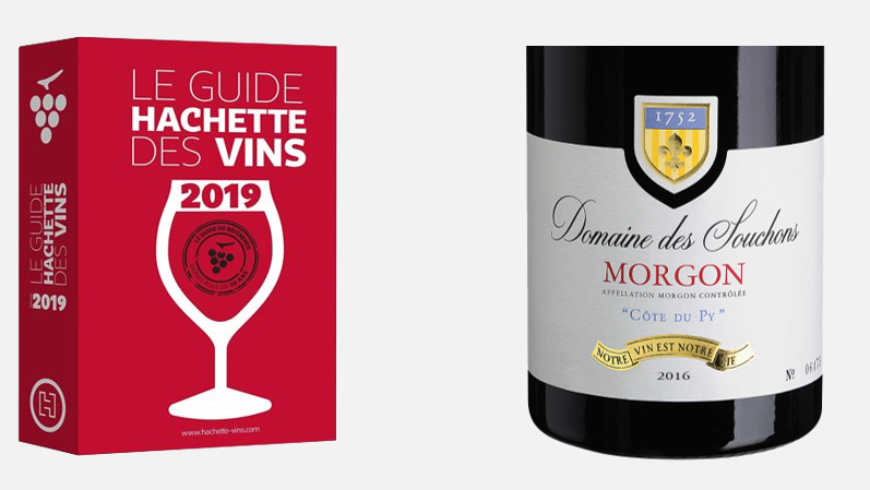 A MENTION IN THE 2019 HACHETTE WINE GUIDE FOR DOMAINE DES SOUCHONS COTE DU PY 2016 !